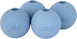 Harry Barker Rubber Ball Dog Toy, Blue, Medium: 3-in, 4 count