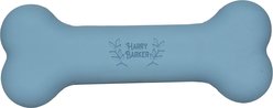 Harry Barker Rubber Bone Dog Chew Toy, Blue, Medium