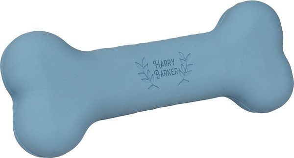 Roscoe's Pet Products Natural Rubber Dinosaur Bone Dog Chew Toy, Blue