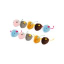 Hartz Cattraction Crinkle Mice Cat Toy, Multi Color, 10 count