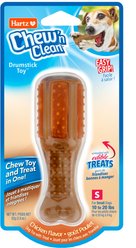 Hartz Chew 'n Clean Chicken Flavored Drumstick Dog Treat & Chew Toy, Small