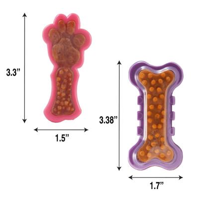 Show full view: Hartz Chew 'n Clean Dental Duo Dog Treat & Chew Toy, X-Small, 2-pack + Hartz Tiny Dog Dental Duo Rawhide-Free Dental Dog Treat, Color Varies slide 4 of 8