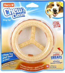 Hartz Chew 'n Clean Ring Dog Toy, Medium