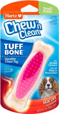 HARTZ Chew 'n Clean Tuff Bone Tough Dog Chew Toy Toy, Color Varies