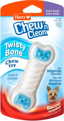 Discontinued HARTZ Chew 'n Clean Twisty Bone Bacon Scented