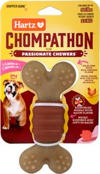 Hartz Chompathon Gripper Bone Tough Dog Chew Toy, Brown, Medium