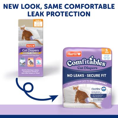 Show full view: Hartz Comfitables Male & Female Cat Diapers, 16 count, Small slide 2 of 10