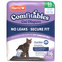 Hartz Comfitables Male & Female Cat Diapers, 16 count, X-Small