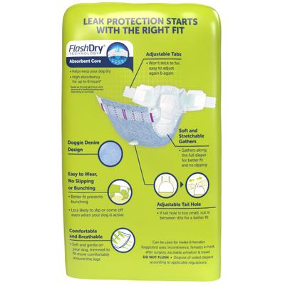 Show full view: Hartz Comfitables Male & Female Dog Diapers, Large: 18 to 26-in waist, 26 count slide 8 of 11