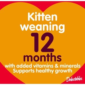 Hartz Delectables Bisque for Kittens, Complete & Balanced Tuna & Chicken Variety Pack Cat Lickable Treats, 1.4-oz, 12 count