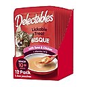 Hartz Delectables Bisque Senior 10+ Tuna & Chicken Lickable Cat Treats, 1.4-oz, case of 48