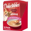 Hartz Delectables Soft Pate Tuna & Chicken Lickable Cat Treats, 1.4-oz pouch, 12 count