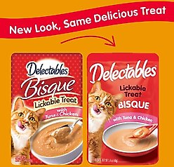 Hartz Delectables Bisque Tuna & Chicken Lickable Cat Treats, 1.4-oz pouch, bundle of 24  slide 2 of 8