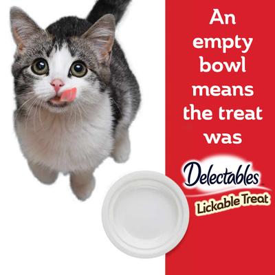 Show full view: Hartz Delectables Bisque Tuna & Chicken Lickable Cat Treats, 1.4-oz pouch, bundle of 24  slide 9 of 12