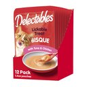 Hartz Delectables Bisque Tuna & Chicken Lickable Cat Treats, 1.4-oz pouch, bundle of 48 