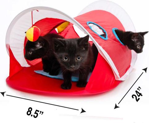 Show full view: Hartz Delectables Bisque Variety Pack Lickable Cat Treats, case of 12 + Hartz Just for Cats Peek & Play Pop-Up Tent Cat Toy slide 6 of 8