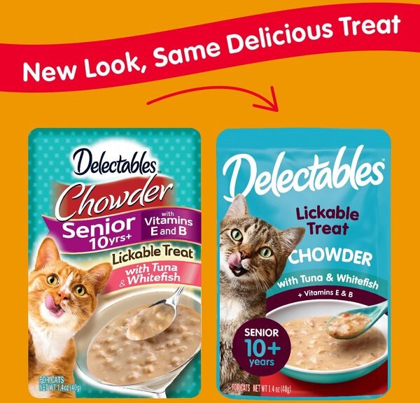 Hartz Delectables Chowder Tuna & Veggies Lickable Cat Treat