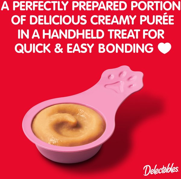Hartz Delectables Lickable Spoon Salmon Handheld Creamy Cat Treats, 32 count