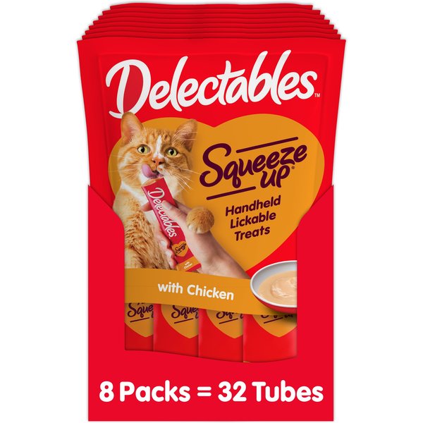 Friskies lil' Lickables Chicken Lickable Cat Treats, 0.5-oz tube