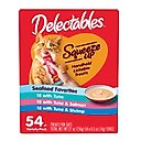 Hartz Delectables Squeeze Up Seafood Variety Pack Grain-Free Lickable Cat Treats, 0.5-oz tube, 54 count