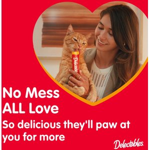 Hartz Delectables Squeeze Up Tuna, Chicken, & Salmon Flavored Variety Pack Lickable Cat Treats, 0.5-oz tube, 54 count