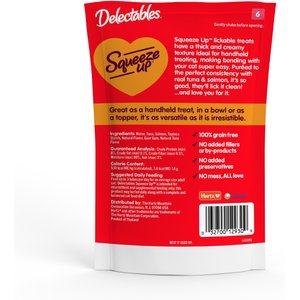 Hartz Delectables Squeeze Up Tuna & Salmon Lickable Cat Treats, 0.5-oz tube, 32 count