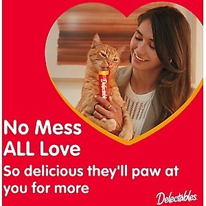 Hartz Delectables Squeeze Up Tuna & Salmon Lickable Cat Treats, 0.5-oz tube, 32 count