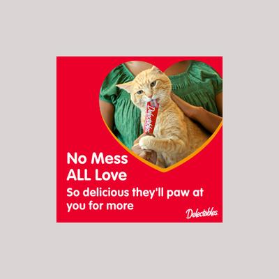 Show full view: Hartz Delectables Squeeze Up Tuna & Salmon Grain-Free Lickable Cat Treats, 0.5-oz tube, 4 count slide 9 of 12