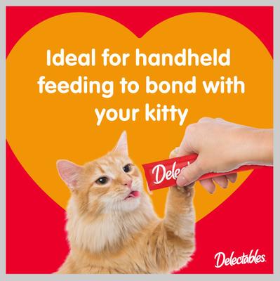 Show full view: Hartz Delectables Squeeze Up Tuna & Salmon + Squeeze Up Tuna Lickable Cat Treats, 0.5-oz tube, 32 count slide 8 of 10