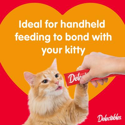 Show full view: Hartz Delectables Squeeze Up Variety Pack Grain-Free Lickable Cat Treats, 0.5-oz tube, 30 count bundle  slide 8 of 11
