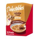 Hartz Delectables Stew Chicken & Tuna Lickable Cat Treats, 1.4-oz, case of 12