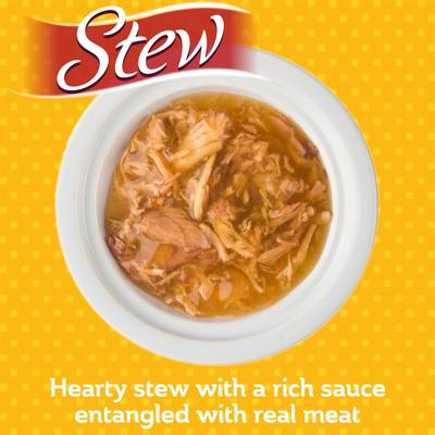 Show full view: Hartz Delectables Stew Non-Seafood Recipe with Chicken Lickable Wet Cat Treats, 1.4-oz pouch, bundle of 24  slide 5 of 11