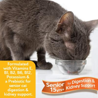 Show full view: Hartz Delectables Stew Senior 15+ Chicken & Tuna Lickable Cat Treats, 1.4-oz, bundle of 48  slide 6 of 12