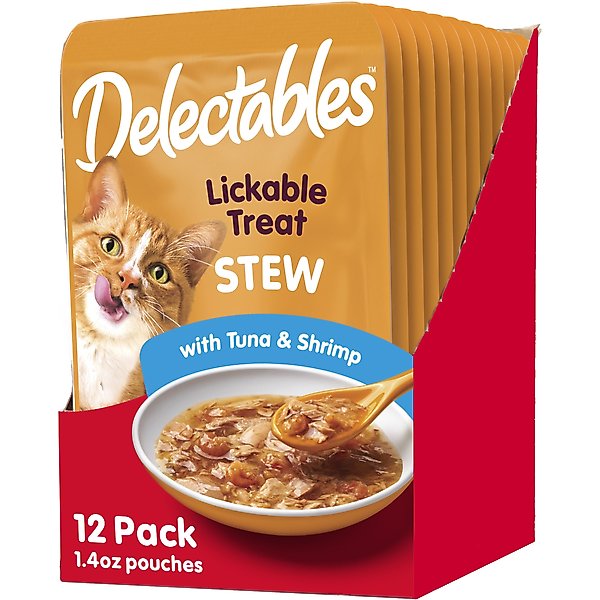 Hartz Delectables Stew Lickable Cat Treats Variety Pack, 1.4-oz pouch, 6 count