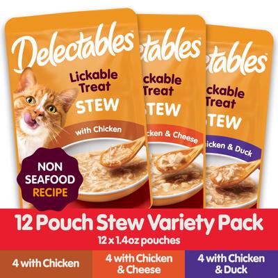 Show full view: Hartz Delectables Stew Variety Pack + Bisque Variety Pack Lickable Cat Treats slide 4 of 10