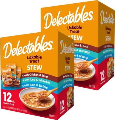 Hartz Delectables Stew Variety Pack Lickable Cat Treats