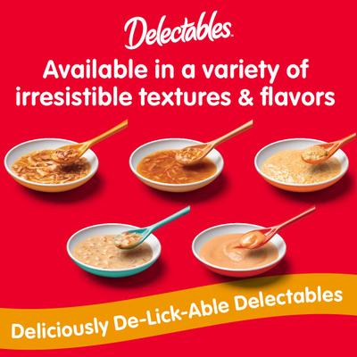 Show full view: Hartz Delectables Stew Variety Pack Lickable Cat Treats, 1.4-oz pouch, bundle of 48  slide 9 of 12