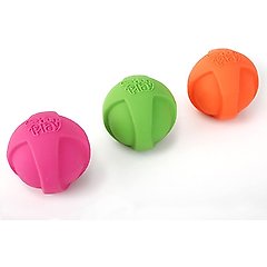Hartz Dura Play Ball Squeaky Latex Dog Toy, Color Varies, 3 count, Medium