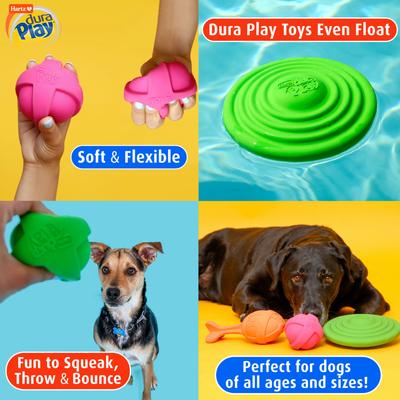 Show full view: Hartz DuraPlay Disc Bacon Scented Dog Toy, Color Varies slide 6 of 10