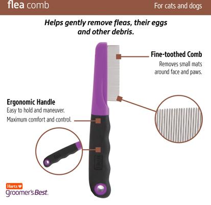 Show full view: Hartz Groomer's Best Flea Comb for Dogs & Cats slide 4 of 10