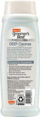 Show full view: Hartz Groomer's Best Professionals Deep Cleanse with Olive Oil & Fresh Water Lily Scent Dog Shampoo, 18-fl oz bottle slide 3 of 10