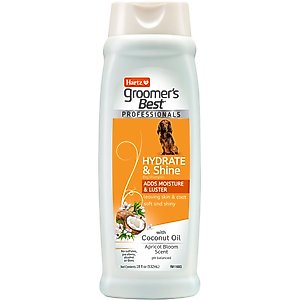 Hartz Groomer's Best Professionals Hydrate & Shine with Coconut Oil & Apricot Bloom Scent Dog Shampoo, 18-fl oz bottle