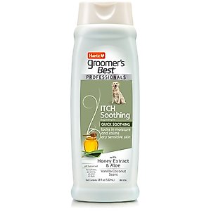 Hartz Groomer's Best Professionals Itch Soothing with Vanilla Coconut Scent Dog Shampoo, 18-fl oz bottle