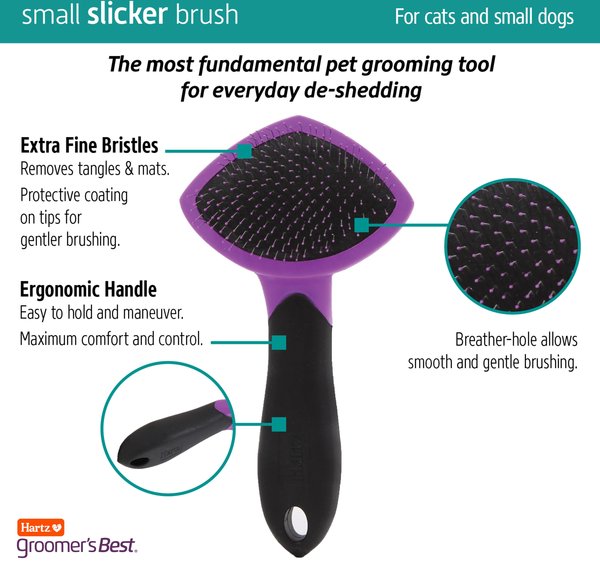 Show full view: Hartz Groomer's Best Slicker Brush for Dogs & Cats slide 3 of 11