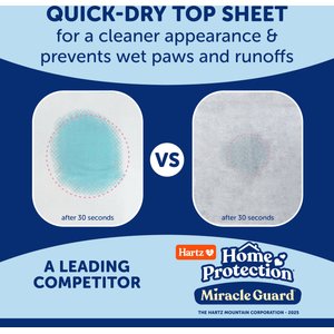 Hartz Home Protection Miracle Guard Dog Potty Pads, Regular, 50 count