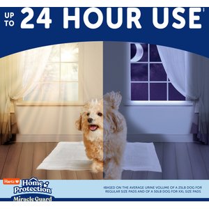 Hartz Home Protection Miracle Guard Dog Potty Pads, Regular, 50 count