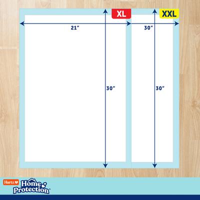 Show full view: Hartz Home Protection Mountain Fresh Scent Odor Eliminating Dog Pads, X-Large, 30 x 21-in, 30 count slide 7 of 9