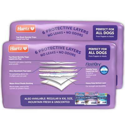 Show full view: Hartz Home Protection No Odor No Leaks Lavendar Scented 3X-Large Dog Pads, 36 x 36-in, 60 count slide 8 of 10