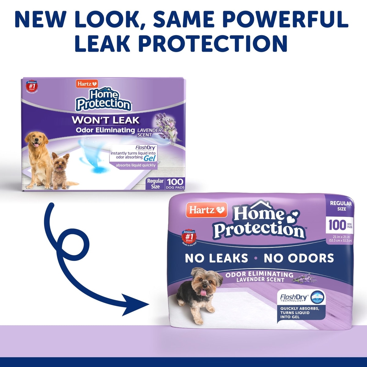 HARTZ Home Protection Odor Eliminating Dog Pee Pads, 100 count