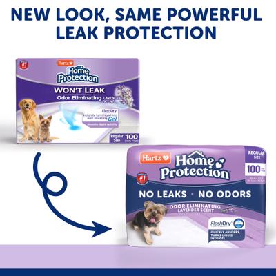 Show full view: Hartz Home Protection Odor Eliminating Dog Pee Pads, 100 count slide 10 of 11
